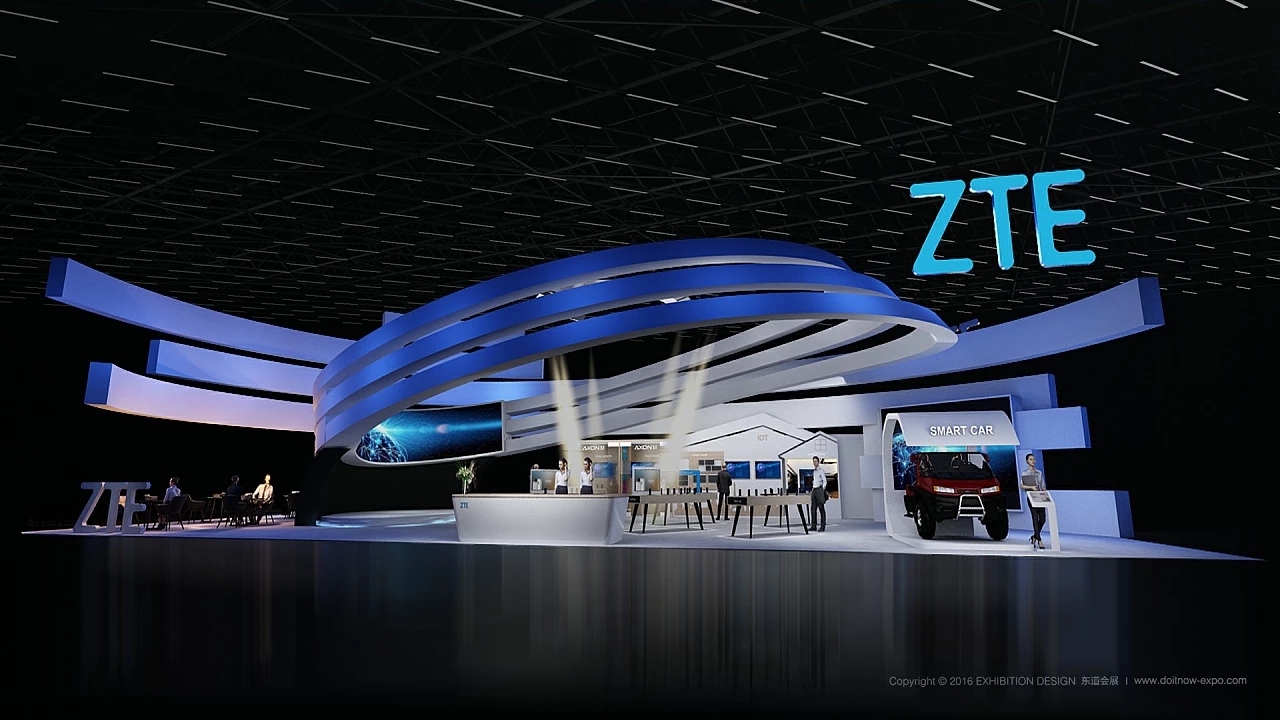 中興科技展臺(tái)設(shè)計(jì)搭建案例分析