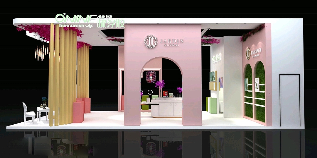 康淳膠美博會展臺設計搭建案例分析