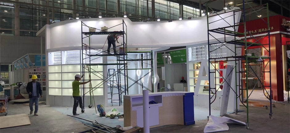 澳克羅健展覽展臺(tái)搭建現(xiàn)場(chǎng)