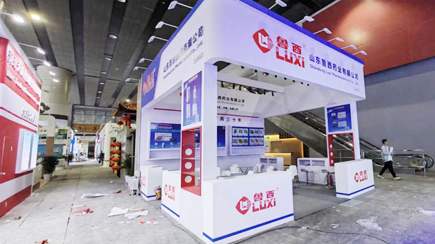 魯西藥業(yè)展覽展臺(tái)搭建現(xiàn)場(chǎng)