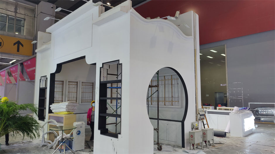 蘇州天龍展覽展臺搭建現(xiàn)場