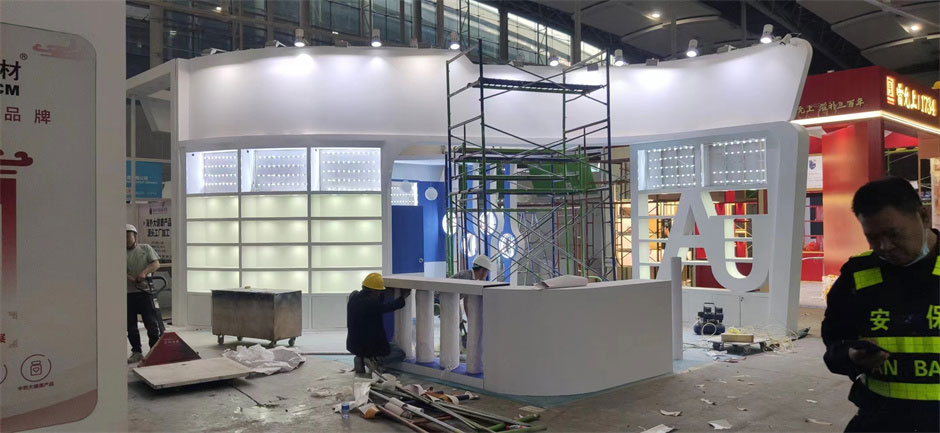 澳克羅健展覽展臺(tái)搭建現(xiàn)場(chǎng)